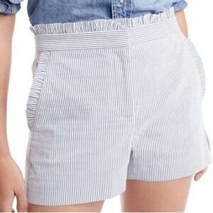 J. crew size 4 blue and white striped shorts
